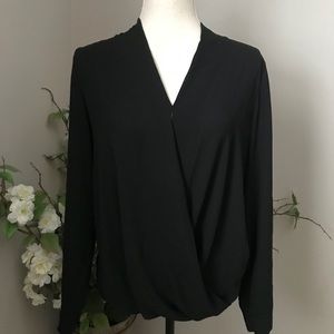 Black Long Sleeve Dress Top